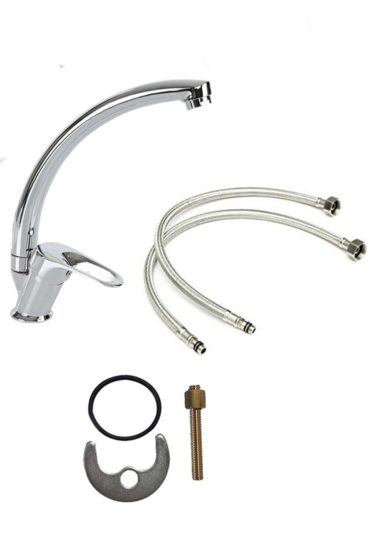 Kuğu 5 Yıl Garanti Musluk Batarya Mutfak Evye ( Çift Su Girişli)40 Kartuş