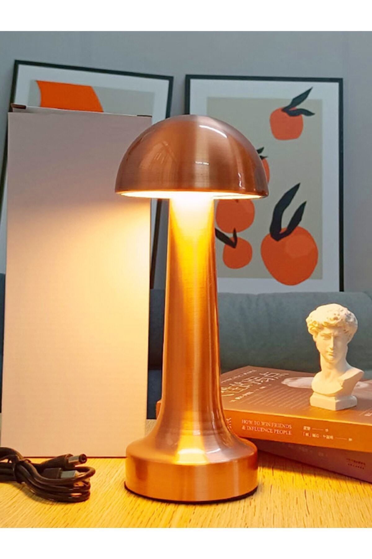 Ct 8430 Dekoratif Lizbon Şarjlı 3 Renk Modlu Dokunmatik Masa Lambası