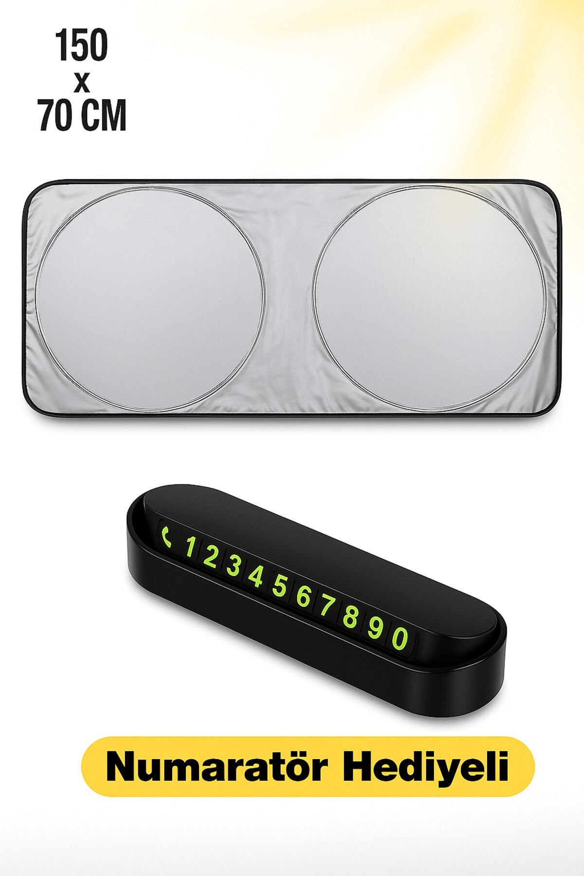 Hyundaı Starıa Elıte 2.2 Crdı 177 8AT 4x4 Oto Ön Cam Güneşliği - Numaratör Hediyeli