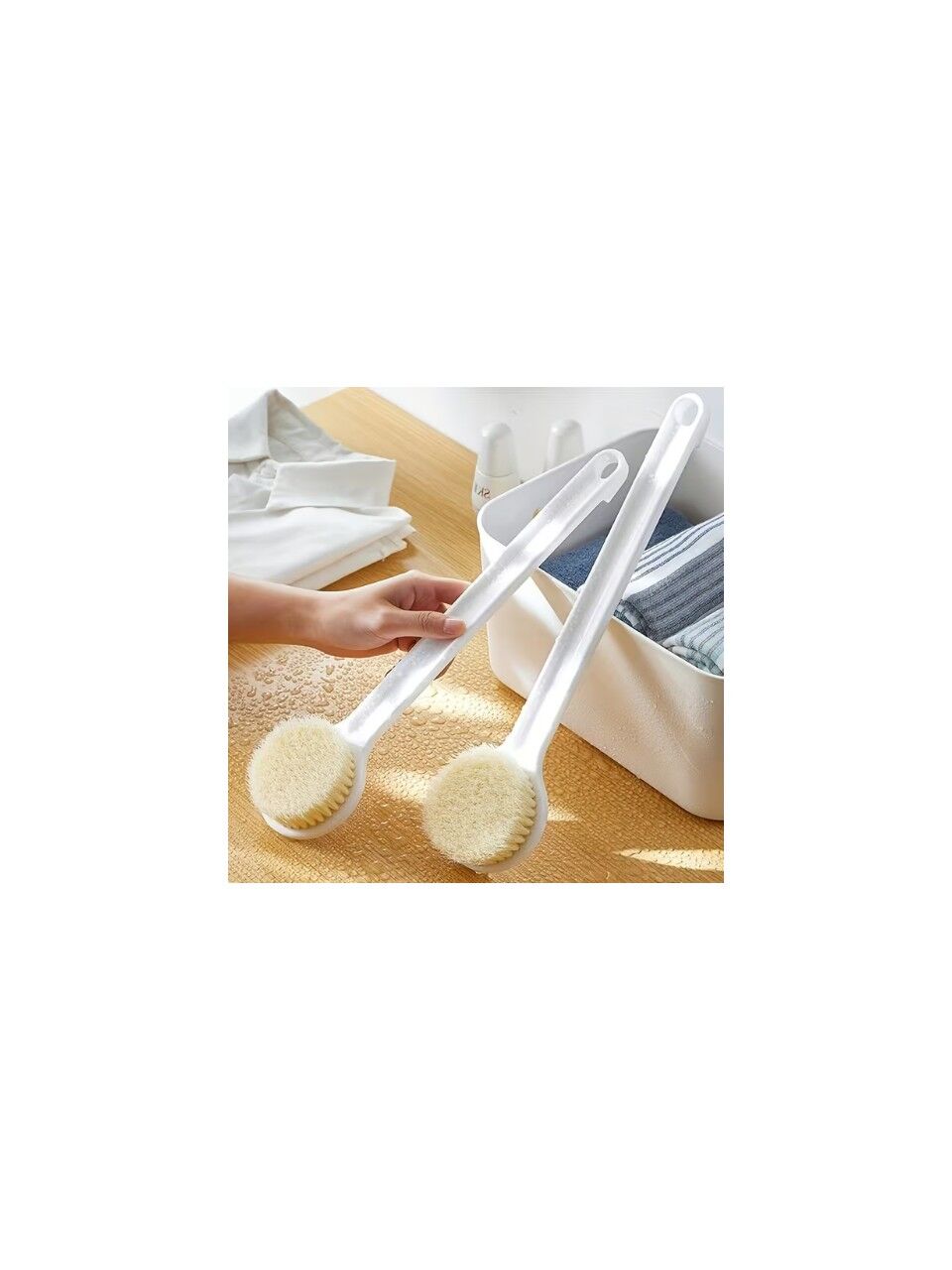 Banyo Fırçası Uzun Saplı Banyo Fırçası Banyo Fırçası Yumuşak Kıllı 1 Adet