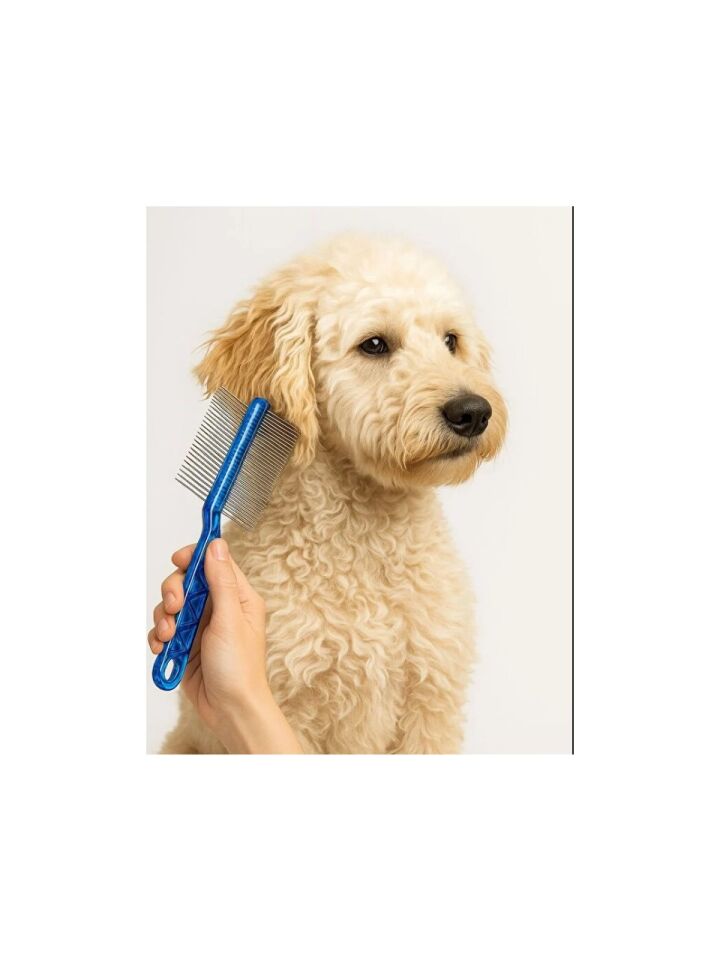 Çift Taraflı Kıtık Açıcı Tarak – Kedi ve Köpekler Için Tüy Açıcı Fırça 1 Adet