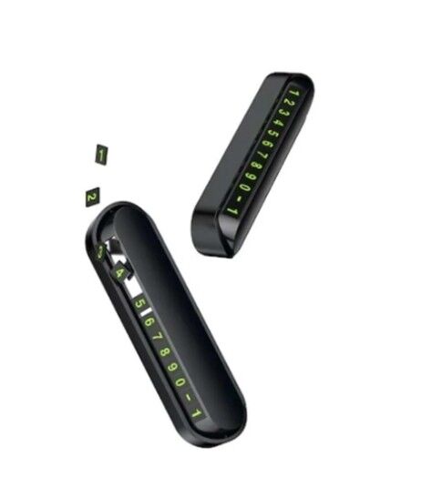 Araba Park Numaratörü Araç Içi Torpido Üstü Açılır Kapanır Neon Telefon Numarası Bırakma