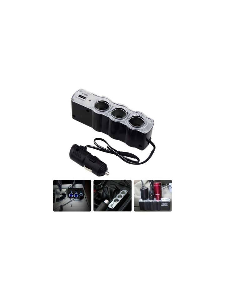 Araba Araç Oto Çakmak Çoklayıcı Çoğaltıcı Soketi Usb Çakmaklık