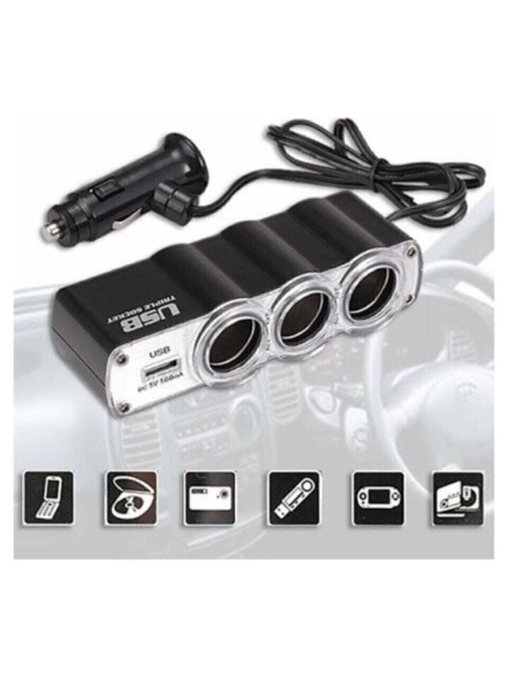 Araba Araç Oto Çakmak Çoklayıcı Çoğaltıcı Soketi Usb Çakmaklık