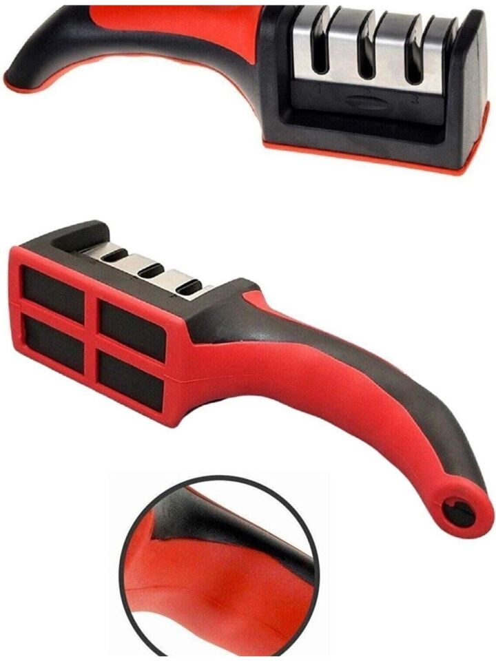 Profesyonel Bıçak Bileme Aleti Mutfak Makası Bileyici 3 Açılı Elmas Uçlu