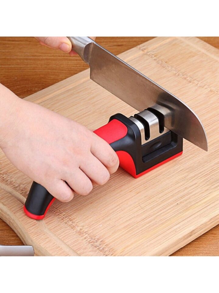 Profesyonel Bıçak Bileme Aleti Mutfak Makası Bileyici 3 Açılı Elmas Uçlu