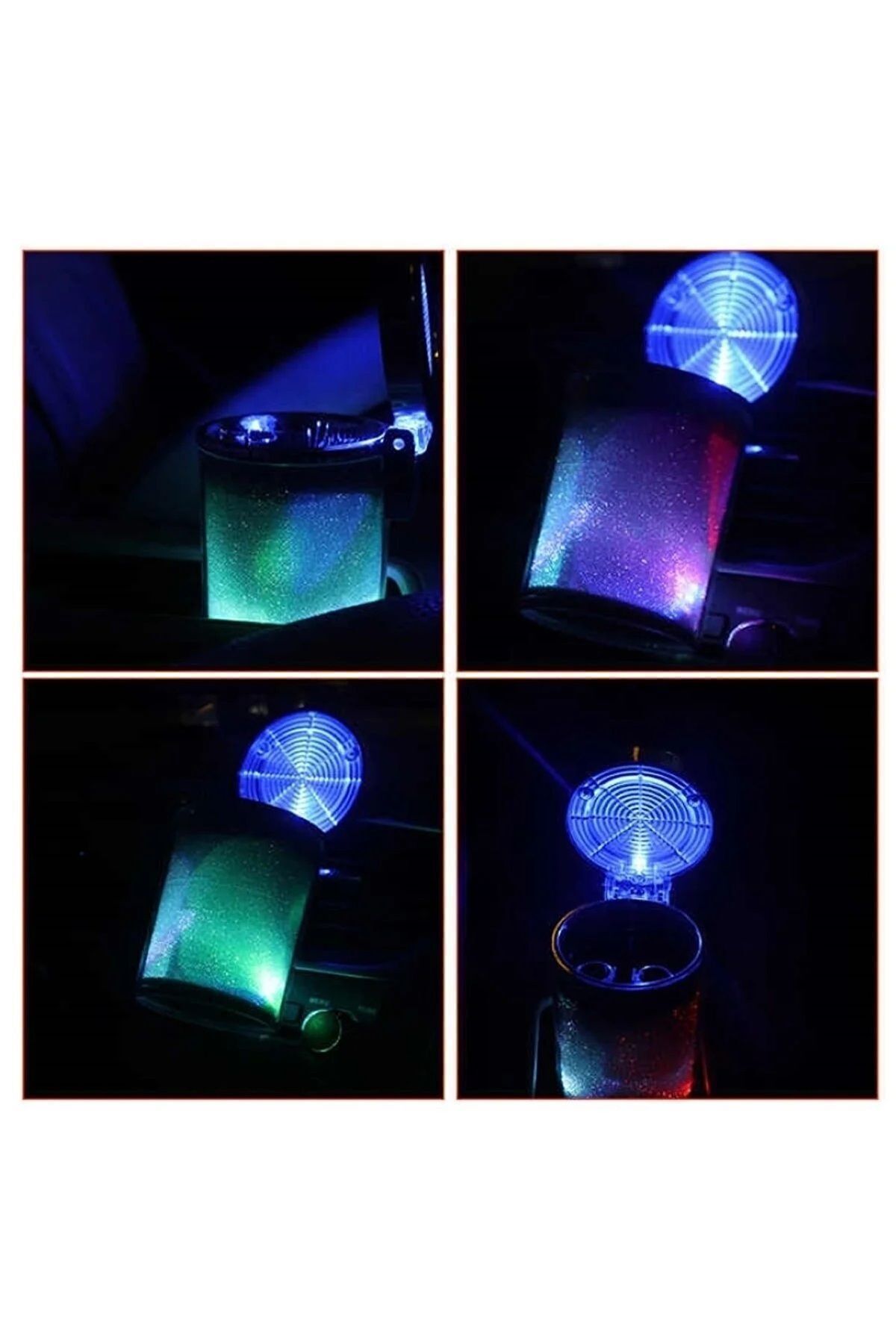 Hyundaı I10 1.2 D-Cvvt Style Ov  Araca Uygun Rgb 7 Renkli LED Işıklı Araç Içi Küllük