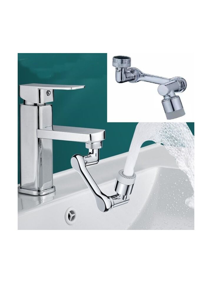 1080 Derece Dönebilen Robotik Kol Musluk Başlığı - Musluk Uzatma Aparatı Ucu