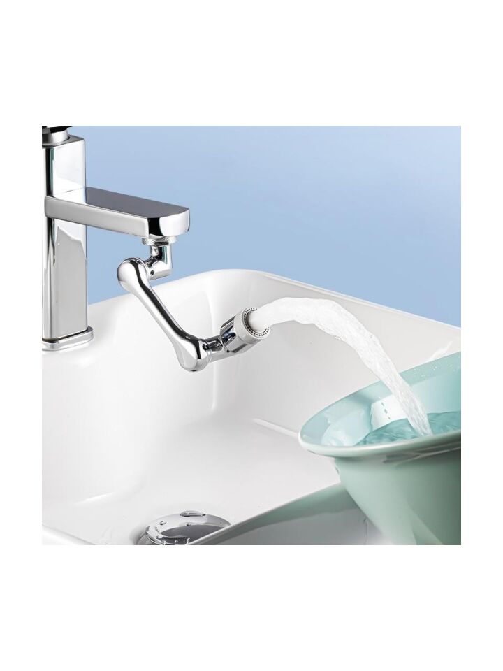 1080 Derece Dönebilen Robotik Kol Musluk Başlığı - Musluk Uzatma Aparatı Ucu