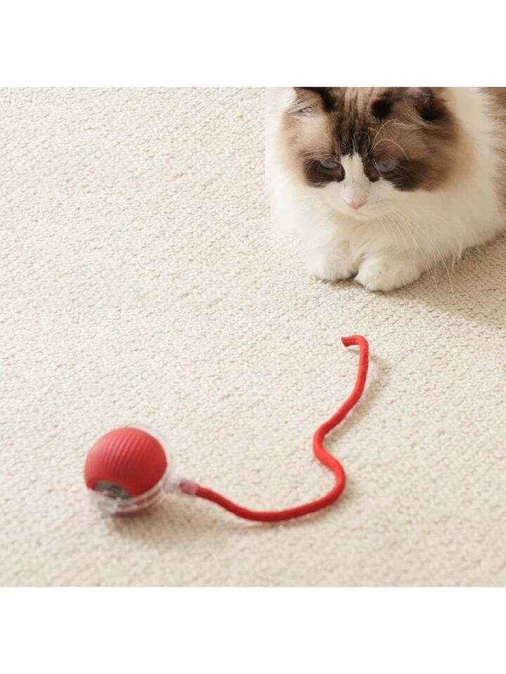 Kedi Köpek Için Kendinden Hareketli, Şarjlı ve 360 Derece Dönen Interaktif Akıllı Oyun Topu