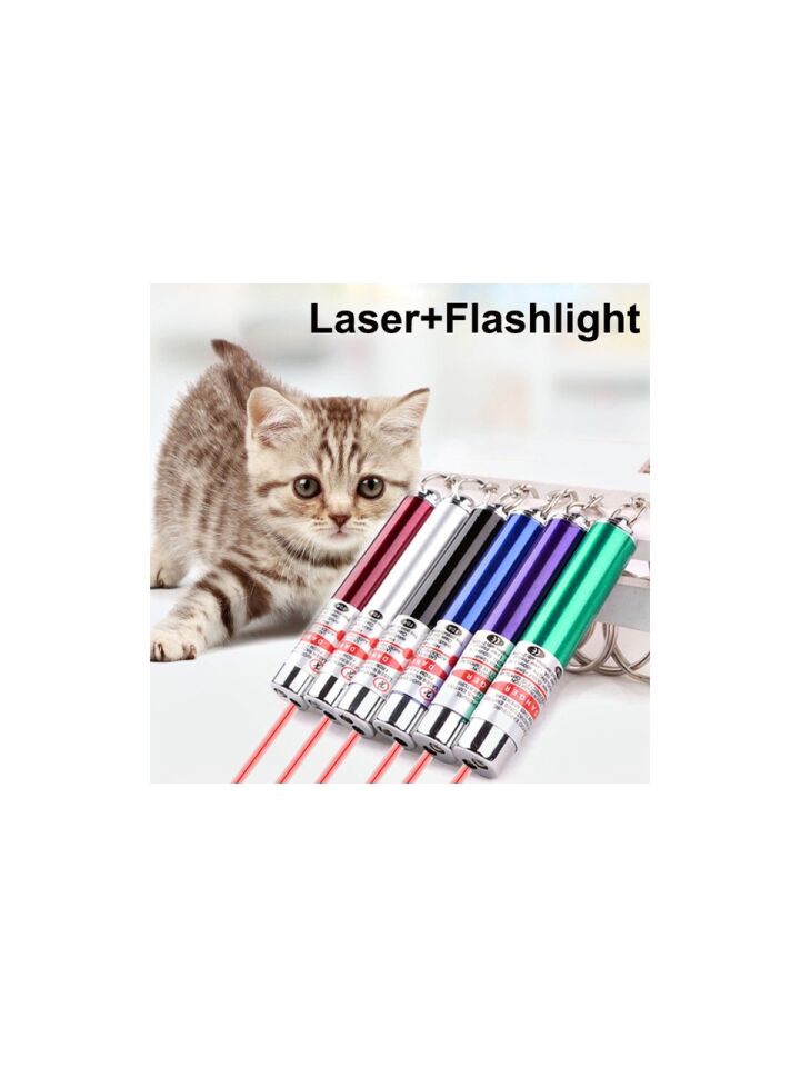 Kedi Oymatmak Için Lazer Mini Lazer Anahtarlık Lazer Işık Kırmızı Noktalı Lazer